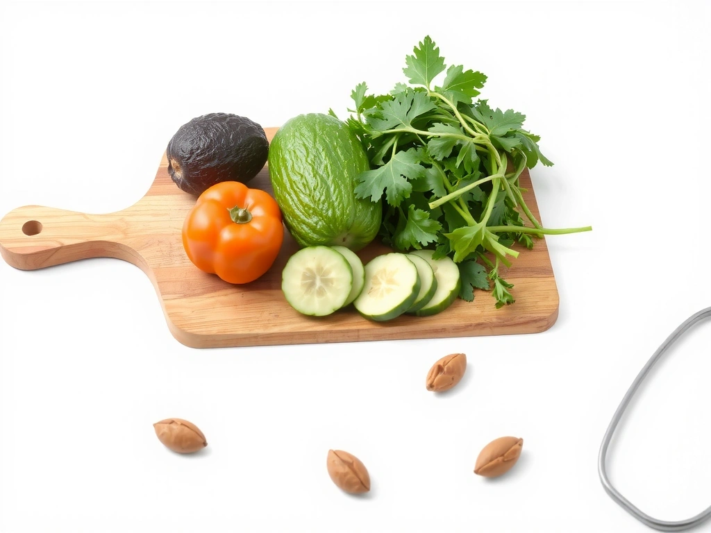 Składniki do zdrowej sałatki